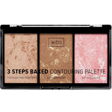 Näokontuurimise palett Wibo 3 Steps Baked Contouring Palette, 10 g