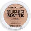 Kompaktpuuder Makeup Revolution London Super Matte Pressed, Beige, 6 g