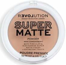 Kompaktpuuder Makeup Revolution London Super Matte Pressed, Beige, 6 g