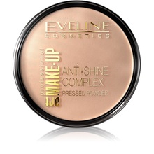Kompaktpuuder Eveline Art Make-Up Anti-Shine Complex, 34 Medium Beige, 14 g