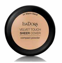 Kompaktpuuder Isadora Velvet Touch Sheer Cover 44 Warm Sand, 10 g