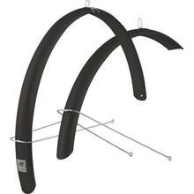 Porilauad Force Aluflex Eco 28, koos trossidega, PET plastik, must