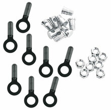 Porilaudade kinnituskomplekt SKS, metall, must/kroom
